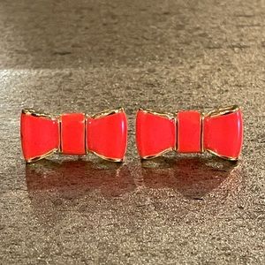 Kate Spade Pink Bow Stud Earrings